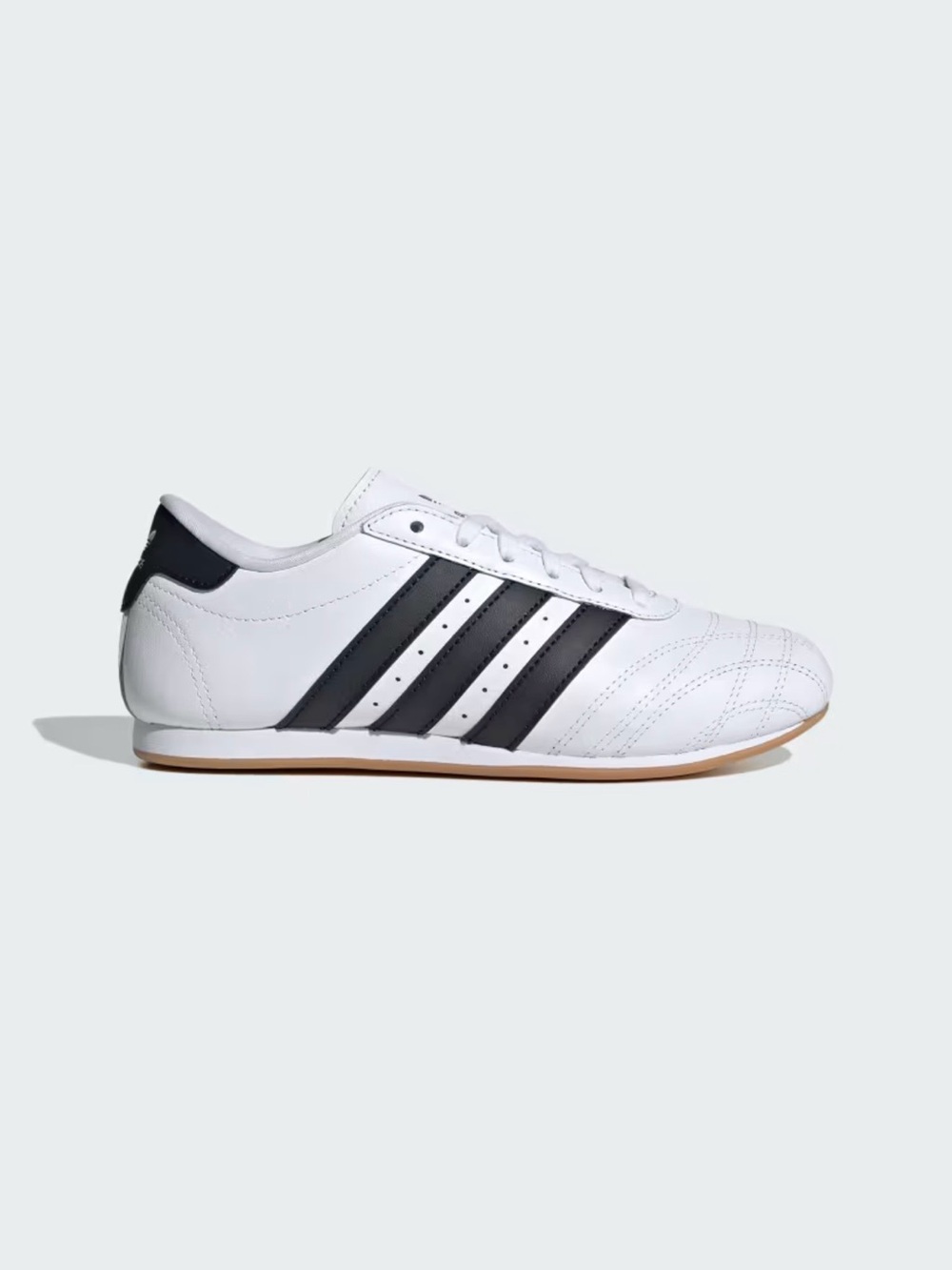 adidas White Sneakers with Black Three-Stripes